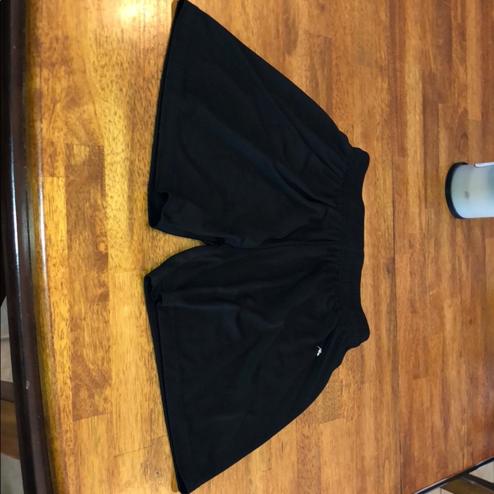 Black athletic shorts